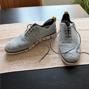 Cole Haan Gray Knit Oxfords